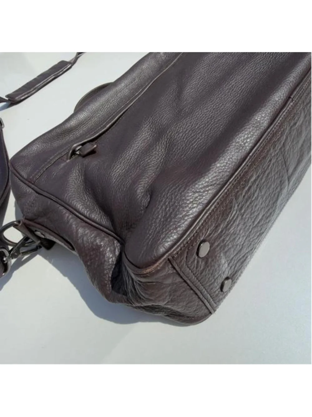 Banana Republic 100% Leather Brown Laptop Briefcase  Banana Republic dark espres
